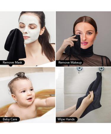 Buy Sinland Microfiber Facial Towels - Quick Drying Absorbent & Soft Makeup Remover Cloths (30x30 cm 10 Pack) - Perfect for All Skin Types - Buy Online on GoSupps.com