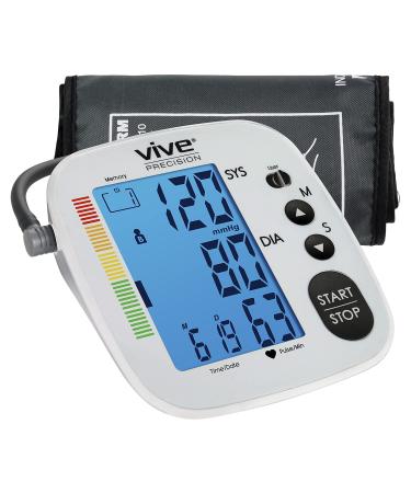 Blood Pressure Monitor - Upper Arm High Heart Rate Digital Sphygmomanometer BP Cuff Machine - Automatic Accurate Home Use BPM System for Hypertension- Pregnancy Must Have