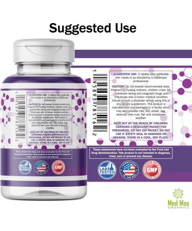 Med Max Organics Advanced Bone Health Formula - Supports Bone Density, Nerve & Muscle Health with Essential Nutrients - Buy Online on GoSupps.com
