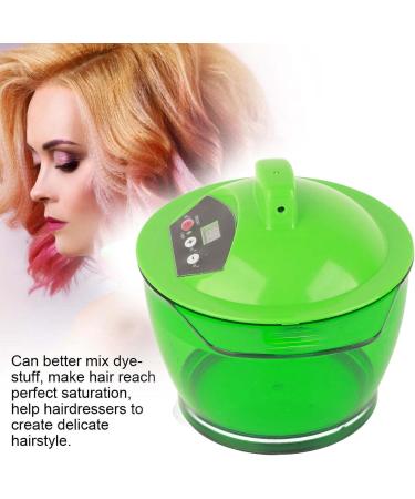 3 Colors Electric Mixer Electric Hair Coloring Bowl Mixer with Removable Fan Blade Fast and Even Mixing Time Saving Convenient Operation Perfect Saturation Stable Perf (Green) - Buy Online on GoSupps.com