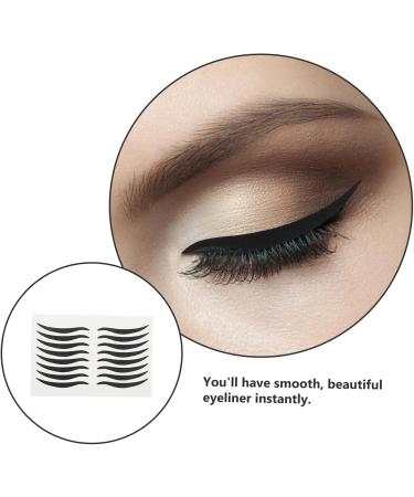  Healvian 80 Pairs of Eye Makeup Stickers Eyeliner Waterproof Eyeshadow Stickers Makeup Tape Eyeliner Tape Temporary Liner Double Back Tape Double Sided Tape Double Eyelid Tape Black Healvian - Buy Online on GoSupps.com