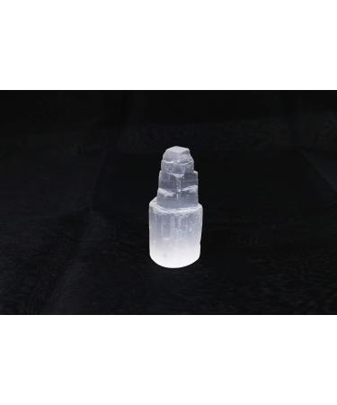 Selenite Crystal Tower for Reiki, Healing, and Energy Charging | Made in Morocco | Selenite Iceberg Charging Towers Crystal Skyscraper (2 Inch) 2 Inch (Pack of 1)