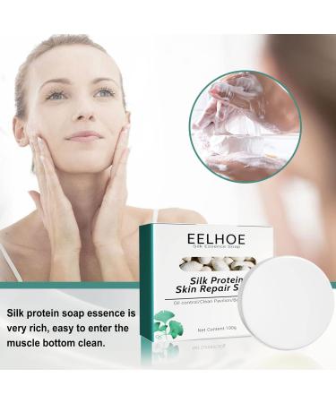 Skinferm Collagen Milk Whitening Soap Silk Protein Skin Repair Soap Exfoliating Soap Skin Whitening Soap for Face and Body (3pcs) - Buy Online on GoSupps.com