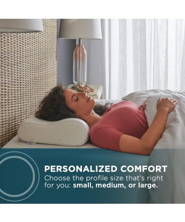 Tempur-Pedic TEMPUR-Ergo Neck Pillow - Firm Support, Medium Profile, White - Buy Online on GoSupps.com