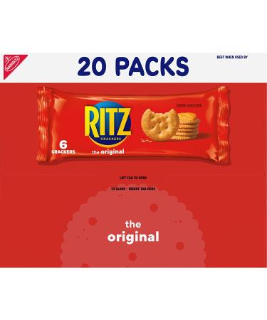 RITZ Original Crackers 20 Snack Packs - Delicious Snacking On-the-Go - Buy Online on GoSupps.com