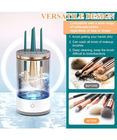 Automatic Makeup Brush Cleaner - 4-in-1 Multifunctional Tool for Deeper Cleaning & Air Drying | Versatile & Dust-Proof for All Brush Sizes - Buy Online on GoSupps.com