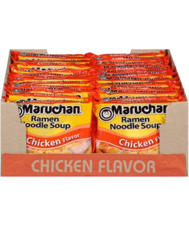 Ja Cor Instant Ramen Noodle Soup Chicken Flavor Noodles 3 oz. Bulk Pack Bundle with 1-Set of Reusable Stainless Steel Chopsticks(24 Individual Packs) - Buy Online on GoSupps.com