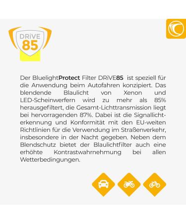 Prism Drive85 Clip-On Blue Light Filter Glasses - 85% Reduction for Day & Night Vision | Ideal for Drivers | Unisex Design - Buy Online on GoSupps.com