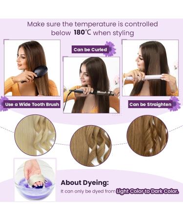 LAAVOO Real Hair Tape Extensions - Brown Balayage 40cm Skin Weft | 20PCs Ombre Tape Extensions #6/8/14 - Buy Online on GoSupps.com