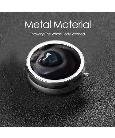 Mysterious Love Stoneround Pill Box | 3 Compartment Portable Travel Organizer for Easy Travel - Buy Online on GoSupps.com