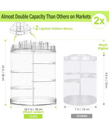 Boxalls 360 Rotatable Makeup Organizer - Large 8-Layer Skincare & Cosmetics Storage - Transparent Beauty Carousel for Perfumes & Makeup - International Shipping Available - Buy Online on GoSupps.com