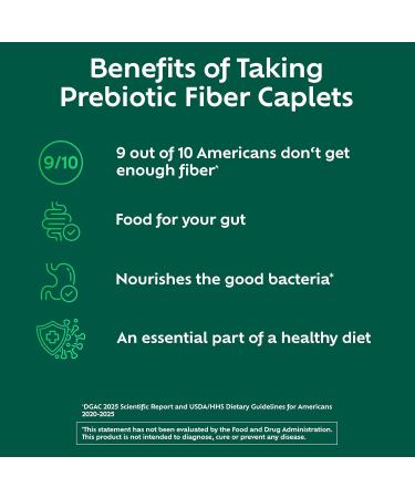 Benefiber Prebiotic Fiber Supplement Caplets 84 Count 84 Count (Pack of 1) - Buy Online on GoSupps.com
