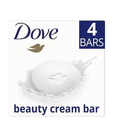 Dove Original Beauty Bar with moisturising cream soap for softer smoother healthier-looking skin 4x 90 g 100 g (Pack of 1)