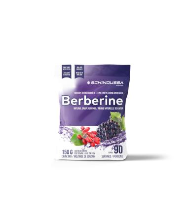 Schinoussa Berberine Grape Drink Mix 150g (30 Servings) | Supports Heart Health Regulates Sugar Metabolism | Vegan-Friendly Nutrient-Rich Beverage for Daily Health Support