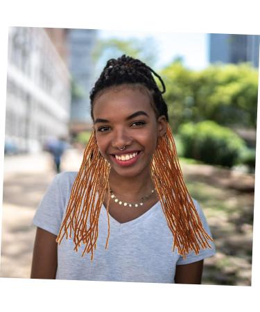 POPETPOP Dirty Little Braids Dreads Extensions Human Hair Unisex Dreadlock Wig Natural Wig Dreadlock Extension Dreadlock Crochet Hair Men and Women High Temperature Wire Felt Universal 90X8CM Brown - Buy Online on GoSupps.com