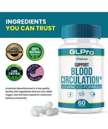 (5 Pack) GLPro Blood Support Capsules GL Pro Pills Supplement for Balance Control Natural Premium Blend Ingredients GLPro Support Circulation Flow Max Strength Formula Daily Health Reviews (300 Ct) - Buy Online on GoSupps.com