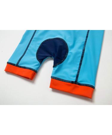BONVERANO Baby Boys Sunsuit UPF 50+ Swimwear with Zipper and Sun Hat - Blue Fish, 12-18 Months - Buy Online on GoSupps.com