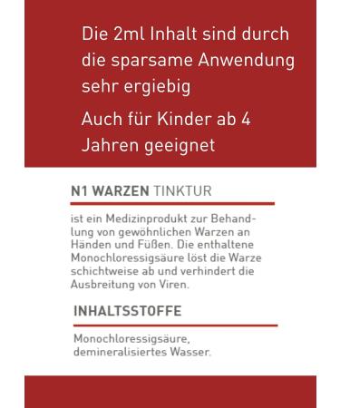 N1 Warts Tincture 4ml - Painless Wart Remover Simple Weekly Use Medical Device for Thorn Warts - Shop Now! - Buy Online on GoSupps.com