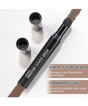  EONFAVE Stick Root Powder Waterproof Powder Root Cover Hair Root Natural Ombre Precise Application Hair Loss Coverage for Women Men - Buy Online on GoSupps.com