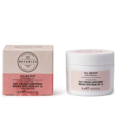 Botanics All Bright Day Cream SPF 15 - 1.69oz | Hydrating Skincare with Sun Protection - Buy Online on GoSupps.com