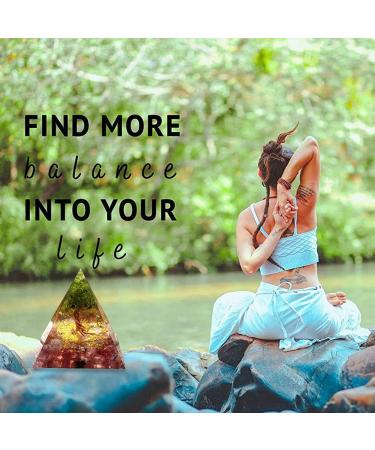 milochic Handmade Orgonite Pyramid Healing Chakra Reiki Meditation Crystal Stone Positive Energy Generator Orgone Accumulator Gathering Fortune for Home Decorative Craft Gift(5cm) - Buy Online on GoSupps.com