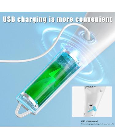 Portable Hand Scrubber with 5 Changing Heads Power Shower Cleaner USB Charging 360 Vibration Cleaning Bathroom Spin Brush for Kitchen/Bathroom/Floor/Car/Glass - Buy Online on GoSupps.com