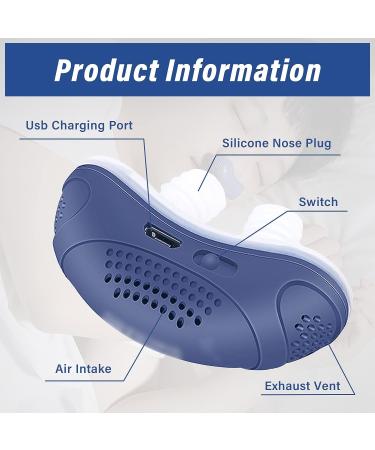 Adjustable Anti Snoring Electronic Device - Double Eddy Current Fan Design, Green, 60 x 25.2 x 39mm - Buy Online on GoSupps.com
