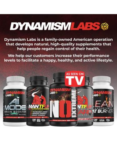 Dynamism Labs NO Extreme Pre-Workout | Boost Muscle & Stamina | Nitric Oxide Supplement with AKG OKG B6 B12 & Green Tea | 120 Capsules Made in USA - Buy Online on GoSupps.com