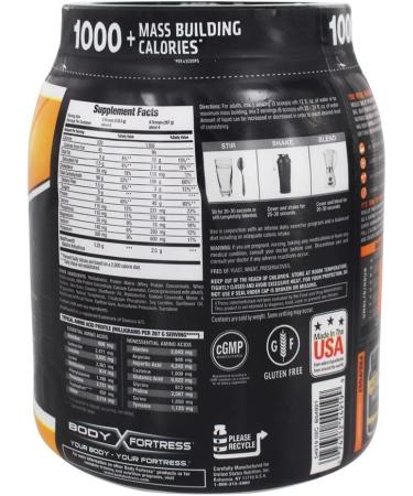 Body Fortress Super Advanced Whey Protein Powder Mass Gainer - Chocolate Flavor  2.25 lbs | Buy Now - Buy Online on GoSupps.com