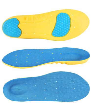 Insoles Memory Foam Insoles Shoes Inserts for Men and Women  Kids  Providing Arch Support  Cushion and Shock Absorption  Relieve Foot Pain (M) M(Men's 6-9/ Women 7-11)