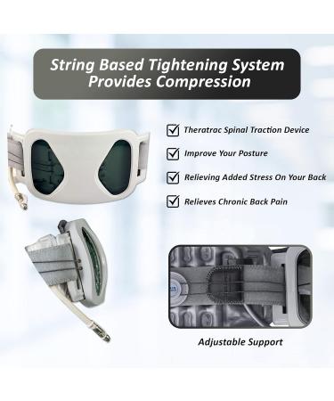 Spinal Decompression Belt for Lumbar Traction | Theratrac Back Stretcher for Lower Back Pain Relief Adjustable Support (Small/Medium - Buy Online on GoSupps.com