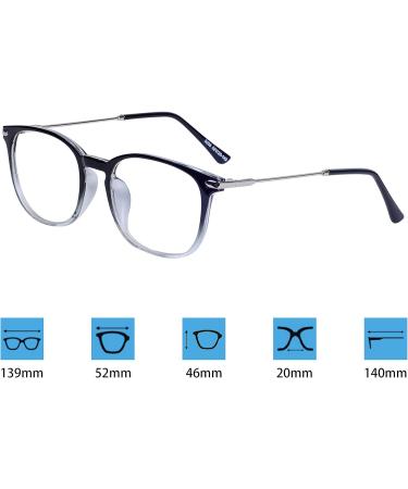 Blue Light Blocking Computer Glasses Anti Radiation - Blocking Eye Strain Transparent Black - Buy Online on GoSupps.com