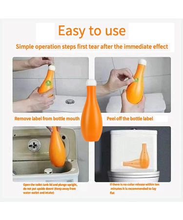 AAOCLO Bowling Blue Bubble Toilet Bowl Cleaner Toilet Bowl Cleaner Toilet Tank Cleaner Automatic Long-Lasting Toilet Bowl Cleaner in Bottle - Buy Online on GoSupps.com