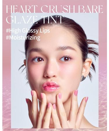 HOLIKA HOLIKA Heart Crush Bare Glaze Tint - K-Beauty Juicy Color Lip Tint Long-Lasting Moisture & Shine - 0.1 fl. oz. (03 PILLOWY) - Shop Internationally - Buy Online on GoSupps.com