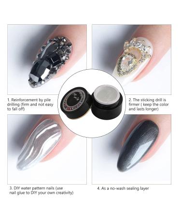 Rhinestone Glue For Nails Gel Nail Glue Nail Gem Glue Nail Rhinestone Glue Gel UV Gel Glue Rhinestone Accessory Nail Gem Glue For Nail Art Adhesive - Buy Online on GoSupps.com