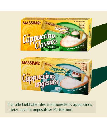  MASSIMO MASSIMO Classico Cappuccino 160 Sticks 16 x 10 Sticks 12.5g Cocoa Powder Soluble Coffee Instant Capccino Quick Brew - Buy Online on GoSupps.com