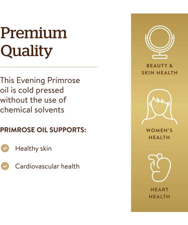 Solgar Evening Primrose Oil 500mg - 180 Softgels for Women's Health - Buy Online on GoSupps.com