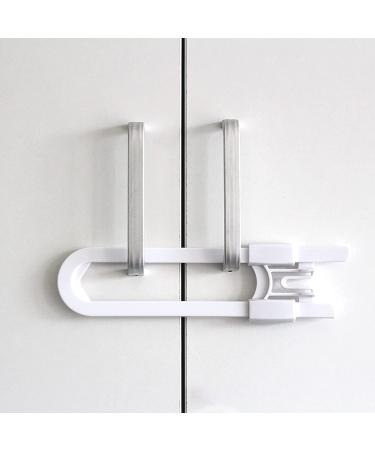 10 Pack Baby Sliding Cabinet Locks - Vmaisi U Shaped Child Safety Locks - Adjustable & Childproof Latches for Kitchen Bathroom Cupboards - White - Buy Online on GoSupps.com