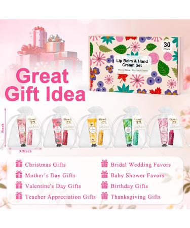 120PCS Bulk Gifts For Women Lip Balm Bulk and Hand Cream Gift Set with Organza Bags Thank You Cards Party Favors For Bridal Wedding Baby Shower Christmas Gift Stocking Stuffers - Buy Online on GoSupps.com