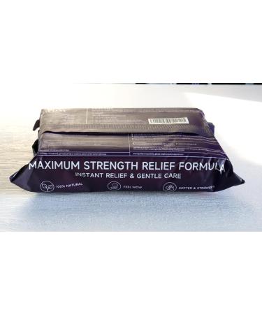 Flushable Hemorrhoid Wipes | Maximum Strength Witch Hazel Wipes | 56 Count Fragrance Free Adult Hemorrhoids Medicated Witch Hazels Wipe for Butt Hemorrhoidal Itch 56 Count (Pack of 1) - Buy Online on GoSupps.com