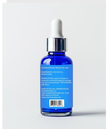 Copper Peptides for Hair Growth | Ultrastrong 10% GHK-Cu Serum - 7x Absorption | Made in USA - Buy Online on GoSupps.com