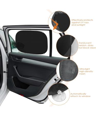 Rseuphiee 2-Piece Baby Car Sun Protection with UV Shield - 44x38cm Visor & Suction Cups | Ideal for Kids & Infants - Buy Online on GoSupps.com
