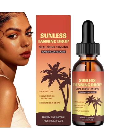 Generisch Self-tanning drops for the face | Moisturizing facial tanner | 60 ml hydrating tanning shade-balancing for all skin types