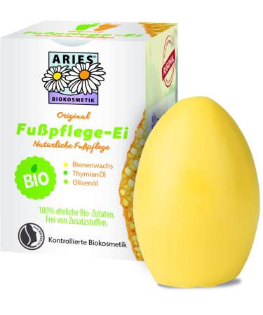Aries Original ORGANIC foot care egg from Stapeler foot care egg with care balm for smooth skin 50g