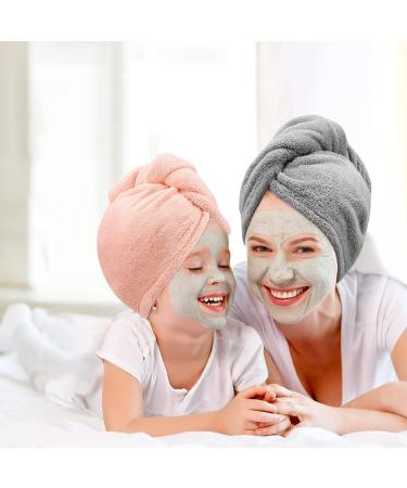 Trabag Hair Turban Towel Set - 3 Ultra-Absorbent Hair Drying Scarves with Button for Long Hair | Quick-Drying Salon Hair Towel - Buy Online on GoSupps.com