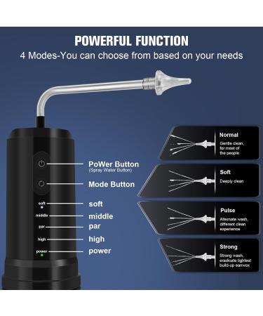 Ear Wax Removal (6 Nozzles) IPX67 Waterproof Rating Adult & Child Universal Earwax Removal Tool Safe & Painless Ear Canal Cleaning Kit - Buy Online on GoSupps.com