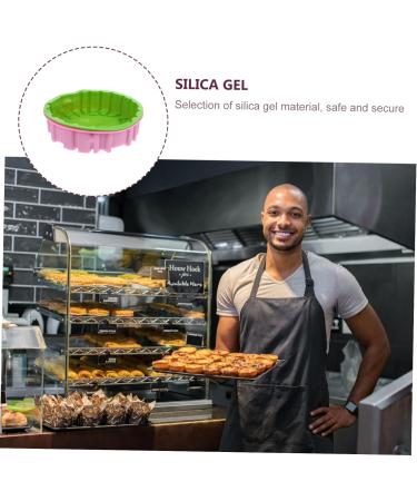 HOMSFOU 2pcs Happy Birthday Baking Pan Baking Tools Birthday Baking Molds Silicone Bread Rubber Cake Baking Pan Round Cake Pudding Molds Candy Nonstick Silica Gel Chocolate Stick to Bake - Buy Online on GoSupps.com