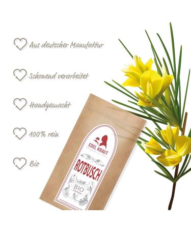 Organic Rooibos Tea 250g | Noble Herb - Premium Additive-Free Roibusch Tea | KBA Certified Bio Rooibos | Loose Leaf Organic Quality - Buy Online on GoSupps.com
