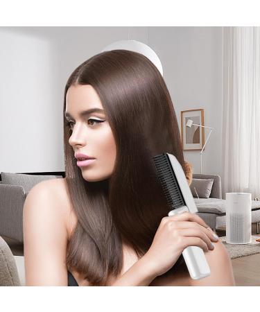 Small Hot Comb - Electric Hair Straightener Brush | Fast Heating 30s Rechargeable 1800mAh Negative Ion Technology LED Display for Wigs - International Shipping Available - Buy Online on GoSupps.com