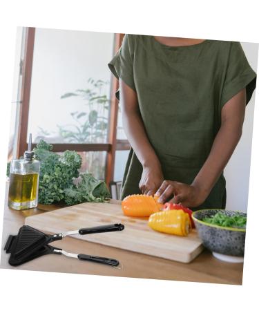 Zerodeko 2 Pcs Sandwich Pan Sandwich Mold Stovetop Griddle Mini Saucepan Grilling Pan Stovetop Mini Grill Nonstick Frying Pan Press Pan Frying Pot Aluminum Frying Pan Aluminum Alloy Bread 35X18X4CMx2pcs Blackx2pcs - Buy Online on GoSupps.com